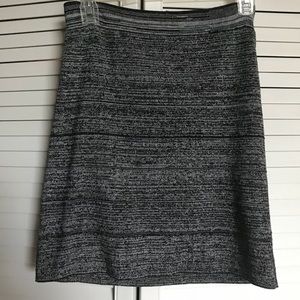 Grey knit pencil skirt